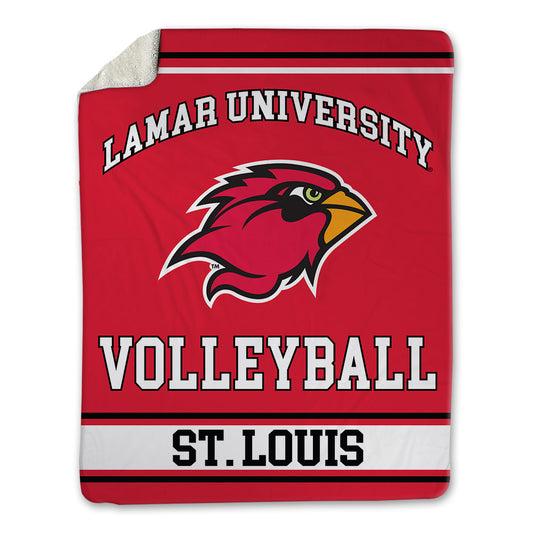 Lamar - NCAA Women's Volleyball : Gabrielle St. Louis - Blanket-0
