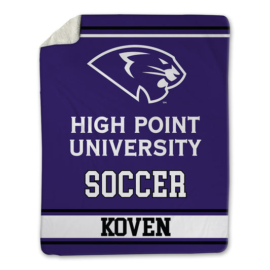 High Point - NCAA Men's Soccer : Koven Johnson - Blanket-0