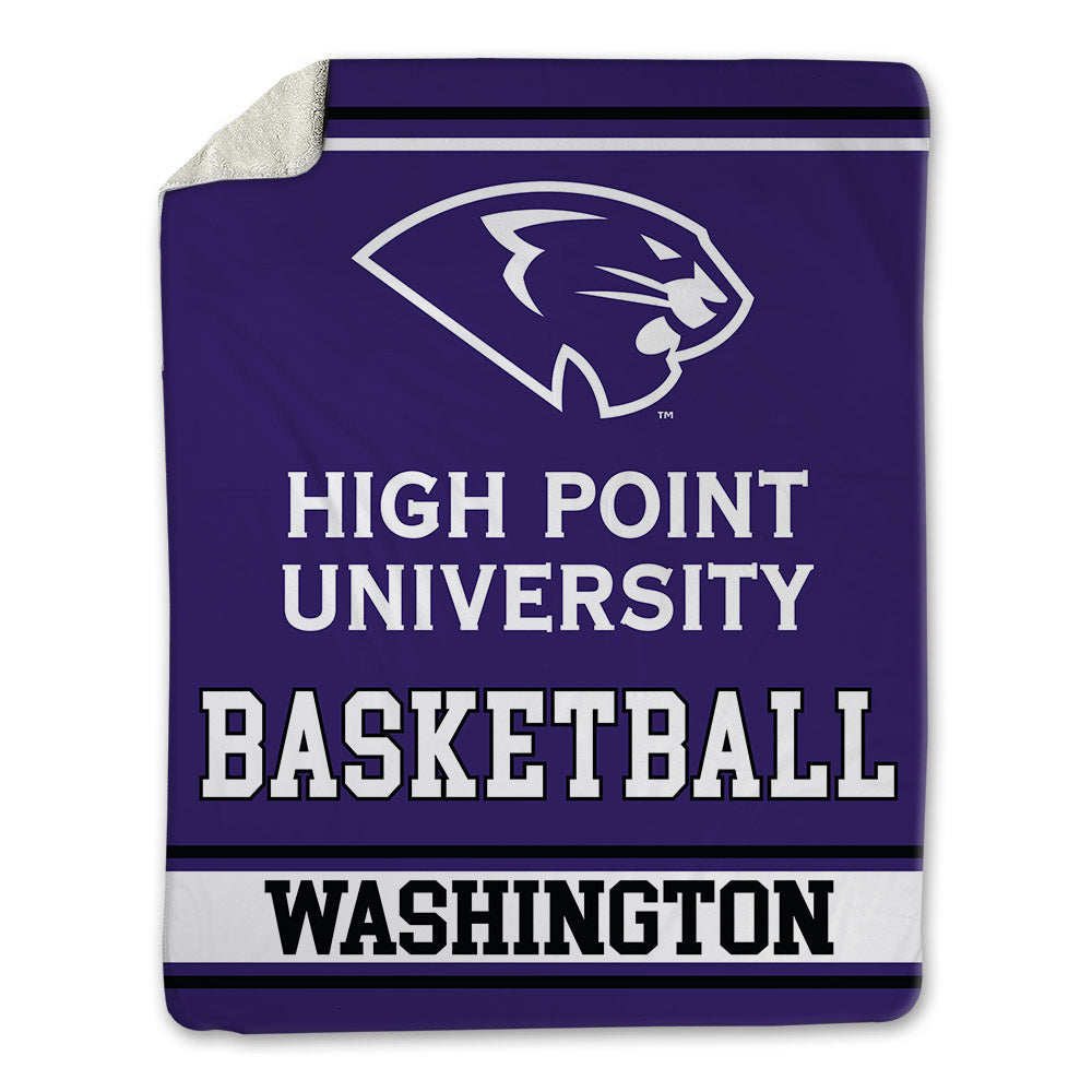 High Point - NCAA Men's Basketball : Scotty Washington - Blanket-0