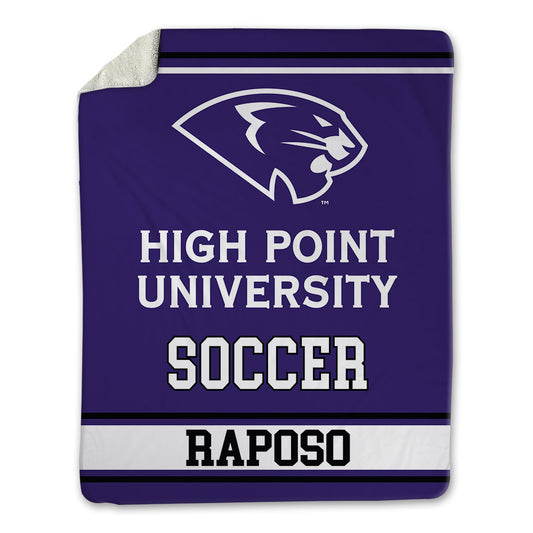 High Point - NCAA Men's Soccer : Bernardo Raposo - Blanket-0