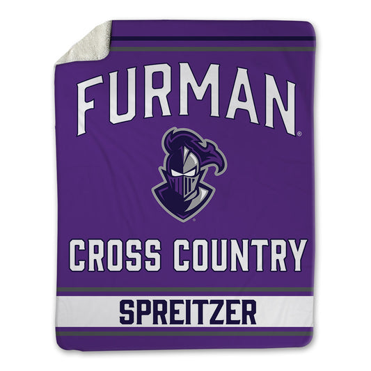 Furman - NCAA Men's Cross Country : Evan Spreitzer - Blanket-0