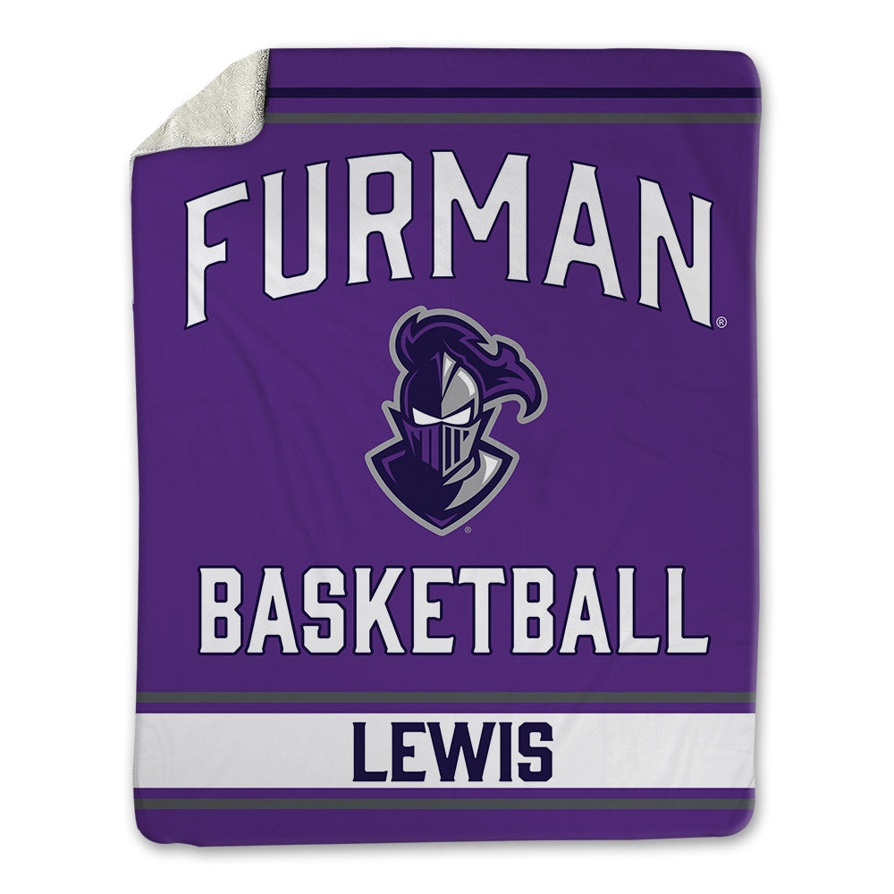 Furman - NCAA Men's Basketball : Gunnar Lewis - Blanket-0