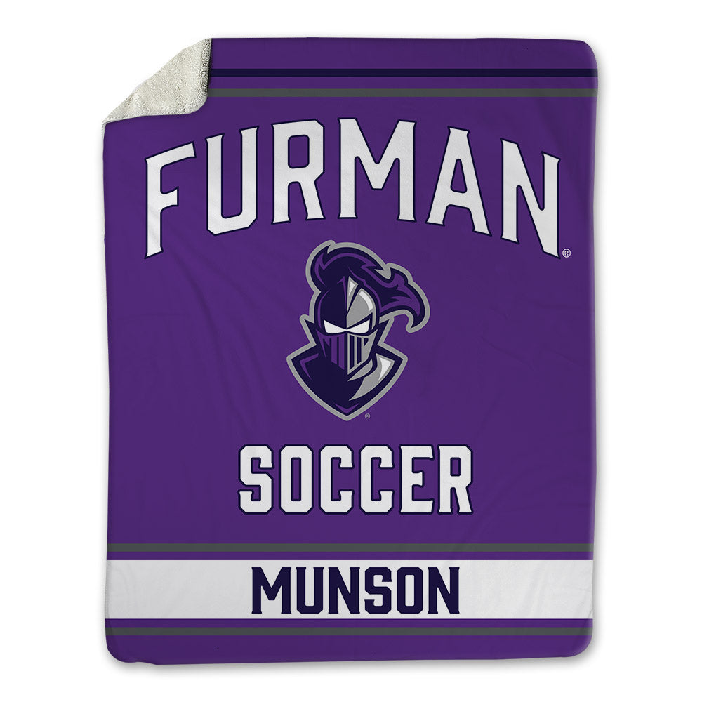 Furman - NCAA Men's Soccer : Luke Munson - Blanket-0