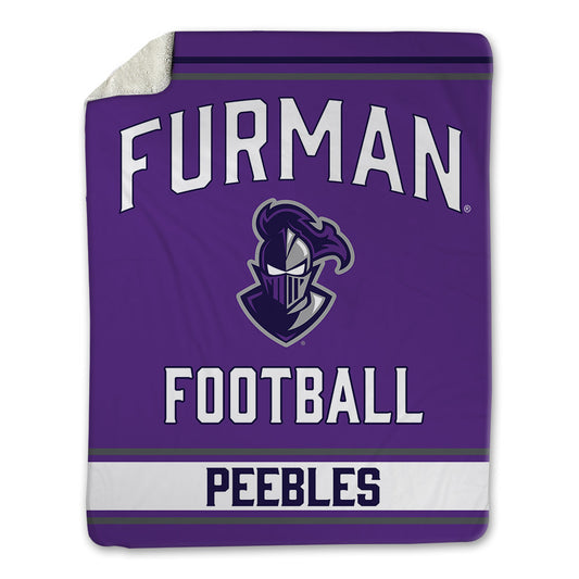 Furman - NCAA Football : Braylon Peebles - Blanket-0