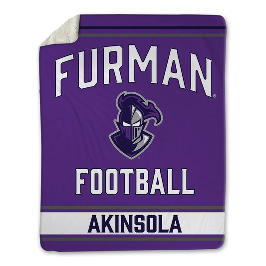 Furman - NCAA Football : Noah Akinsola - Blanket-0