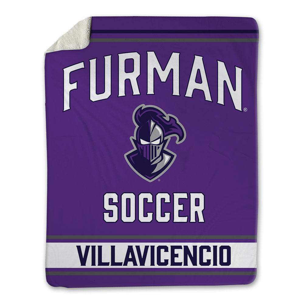 Furman - NCAA Men's Soccer : David Villavicencio - Blanket-0