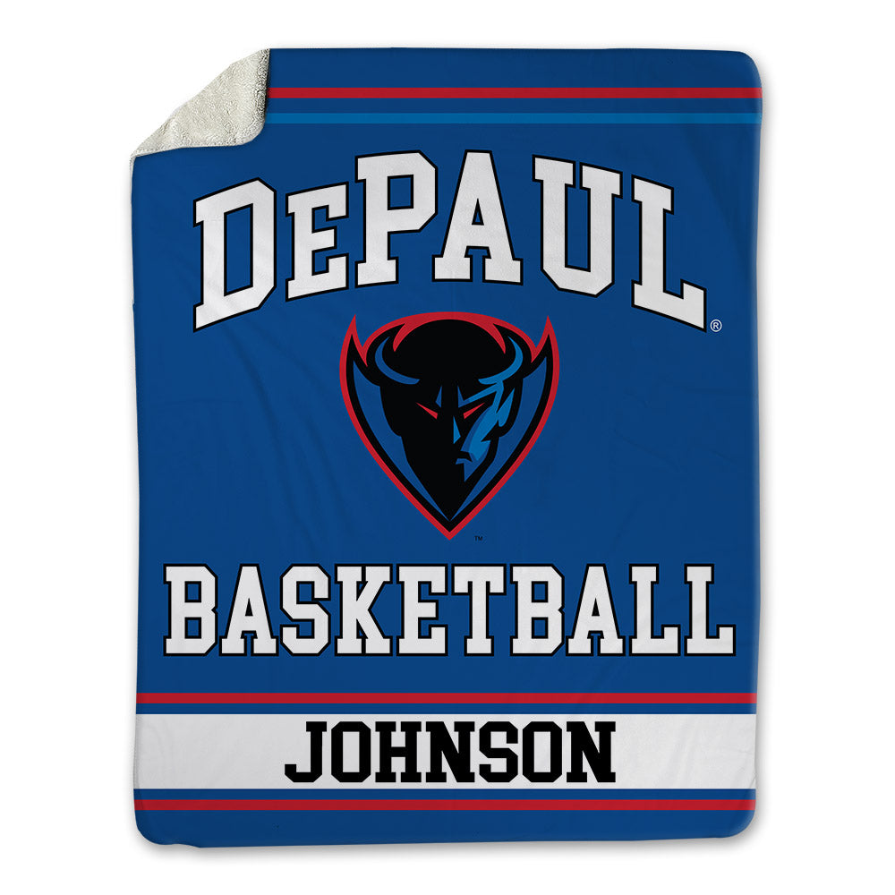 DePaul - NCAA Men's Basketball : Jonas Johnson - Blanket-0