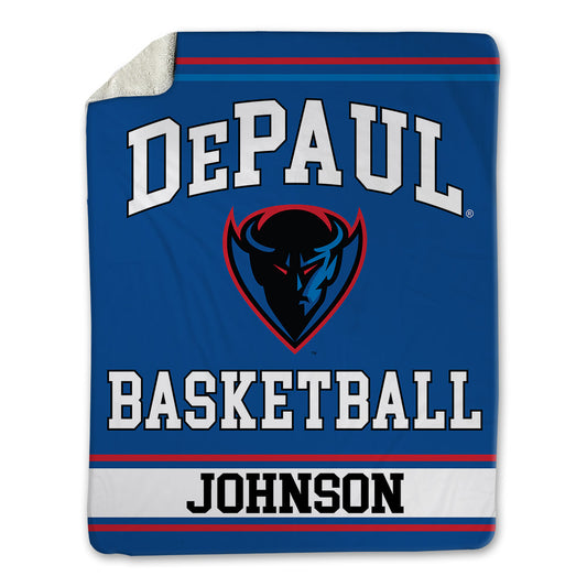 DePaul - NCAA Men's Basketball : Jonas Johnson - Blanket-0