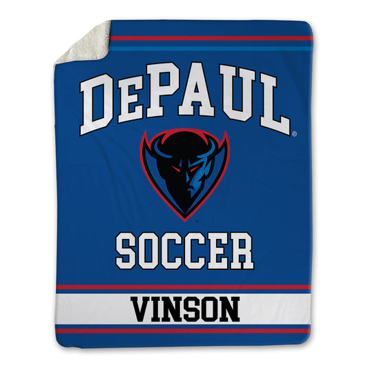 DePaul - NCAA Women's Soccer : Riley Vinson - Blanket-0