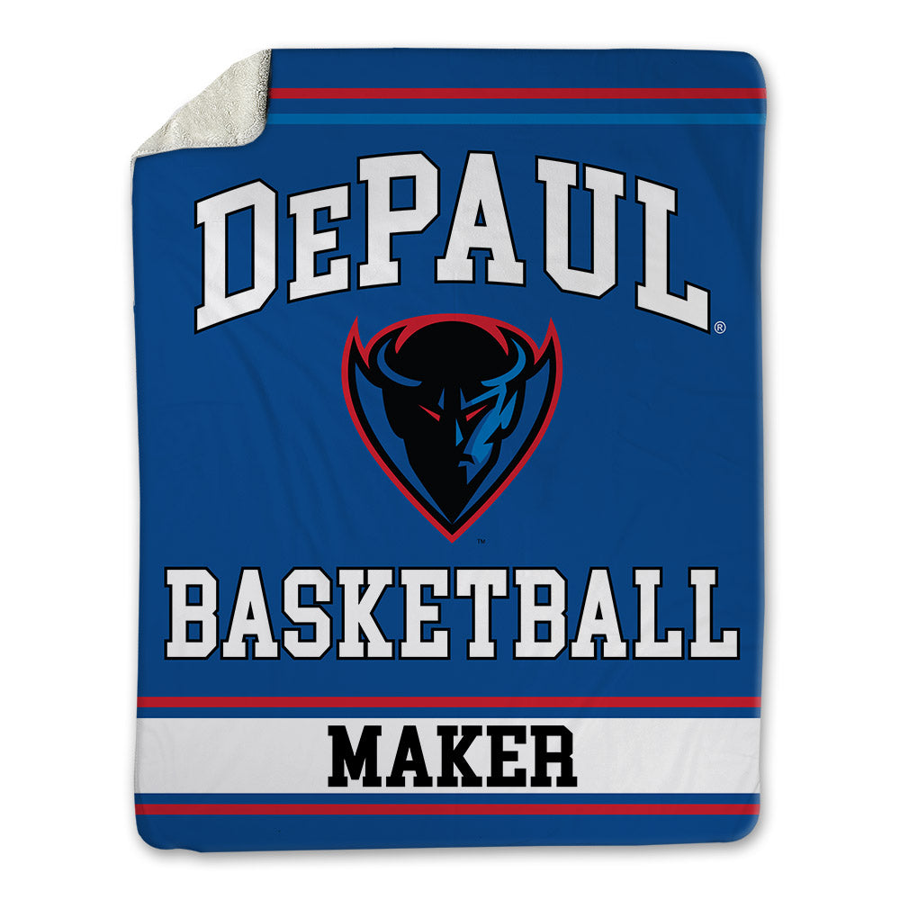 DePaul - NCAA Men's Basketball : Khaman Maker - Blanket-0