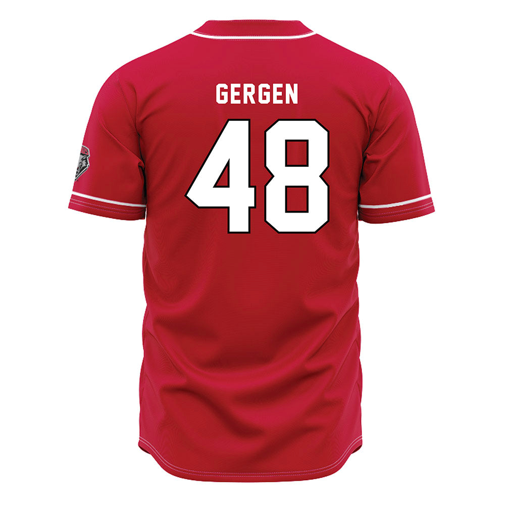 New Mexico - NCAA Baseball : Jacob Gergen - Red Jersey-1