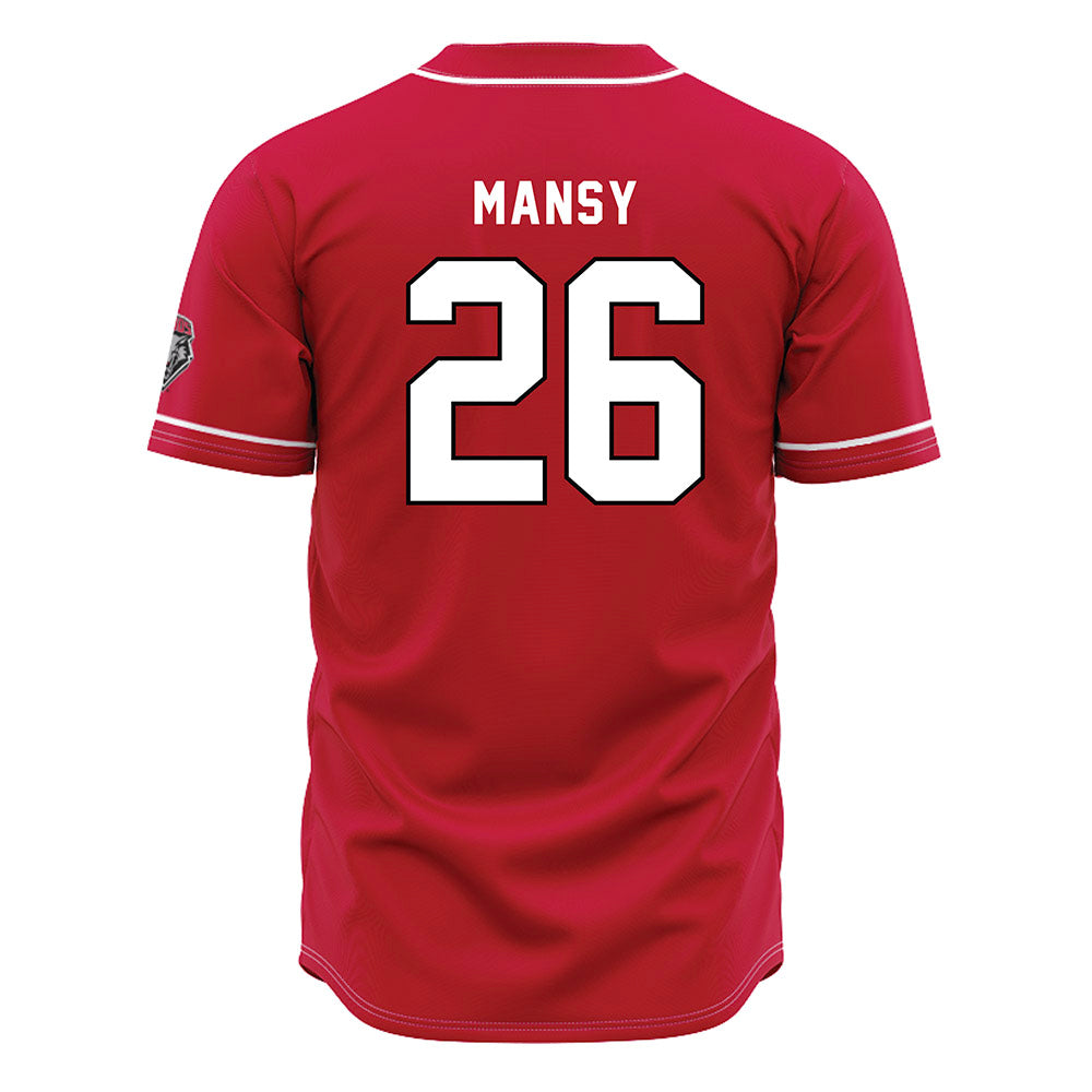 New Mexico - NCAA Baseball : Luke Mansy - Red Jersey-1