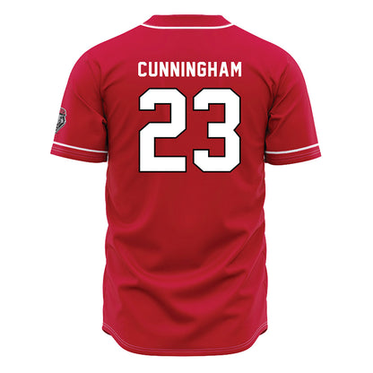 New Mexico - NCAA Baseball : Ty Cunningham - Red Jersey-1