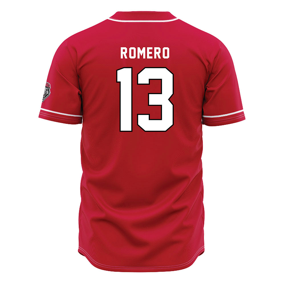 New Mexico - NCAA Baseball : Matthew Romero - Red Jersey-1