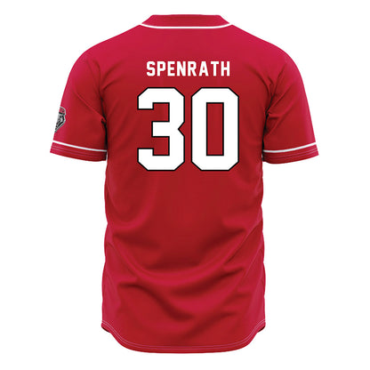 New Mexico - NCAA Baseball : Reed Spenrath - Red Jersey-1