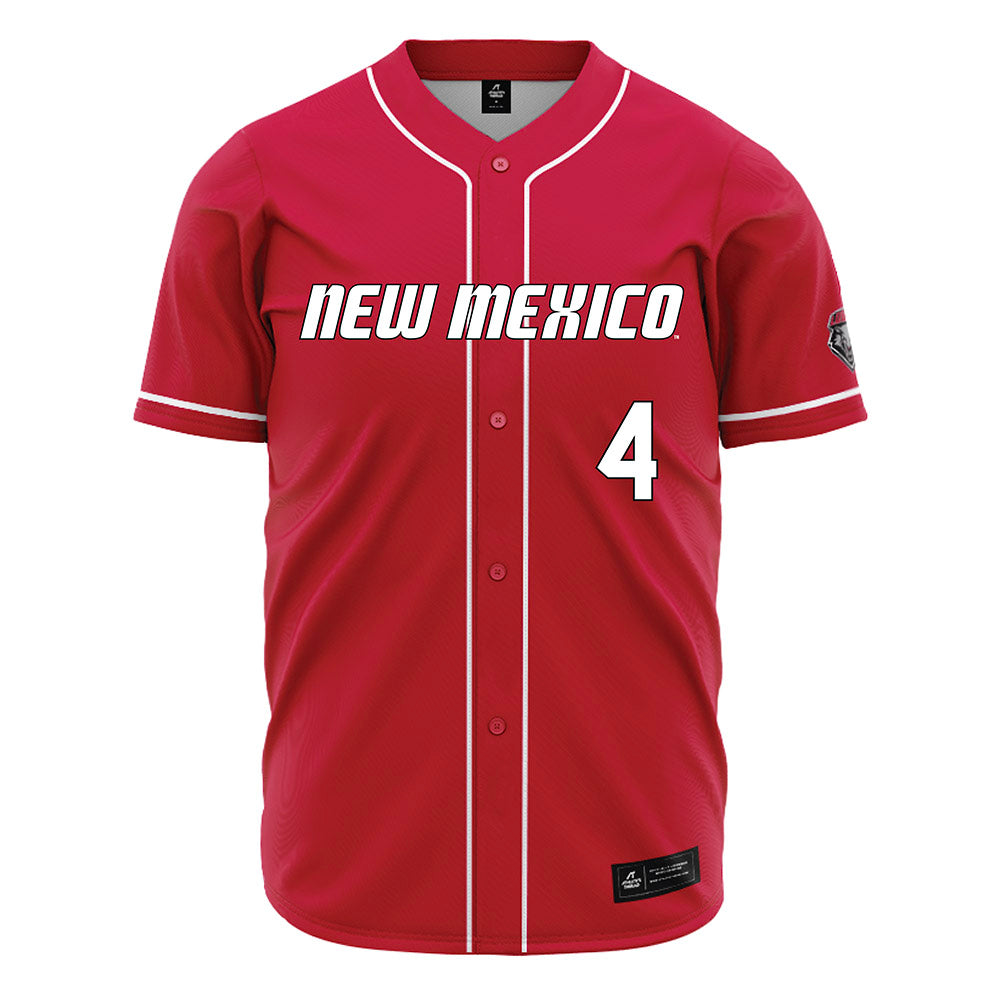 New Mexico - NCAA Baseball : Anthony Diaz - Red Jersey-0