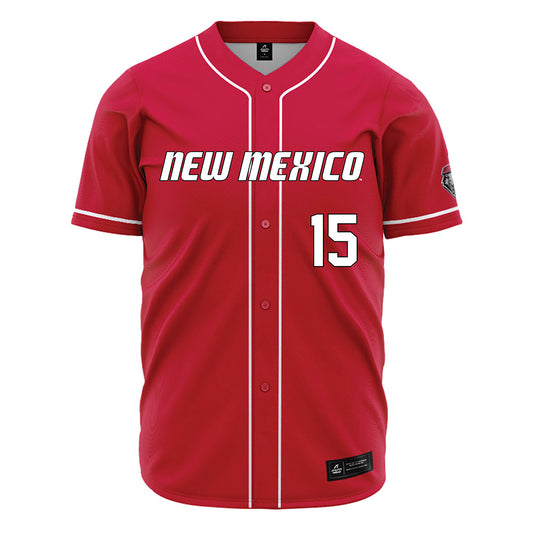 New Mexico - NCAA Baseball : Khalil Walker - Red Jersey-0