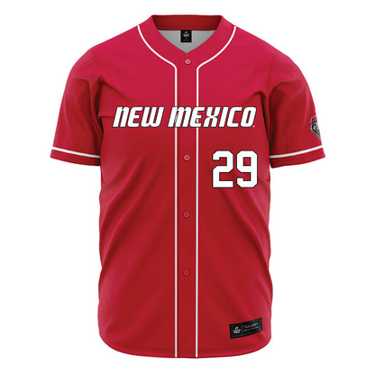New Mexico - NCAA Baseball : Caleb Herd - Red Jersey-0