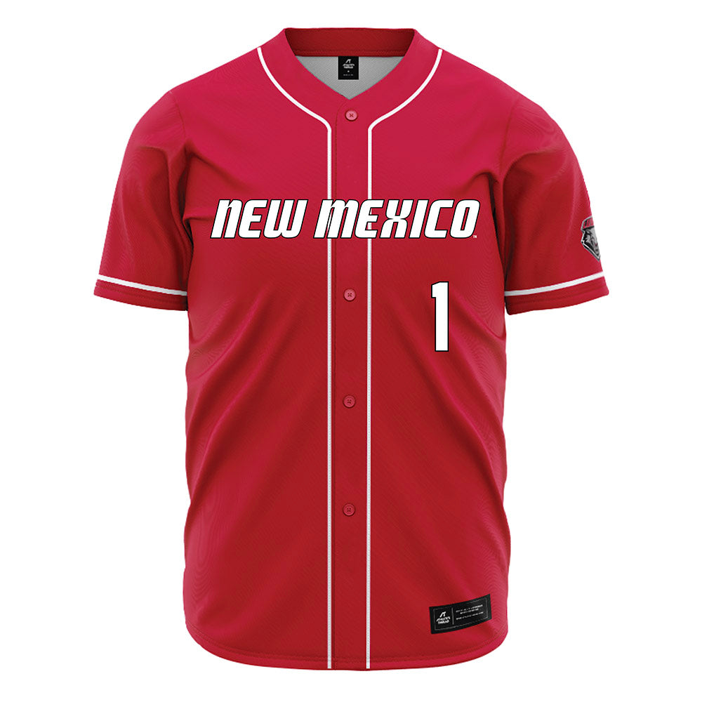 New Mexico - NCAA Baseball : Tristan Russell - Red Jersey-0