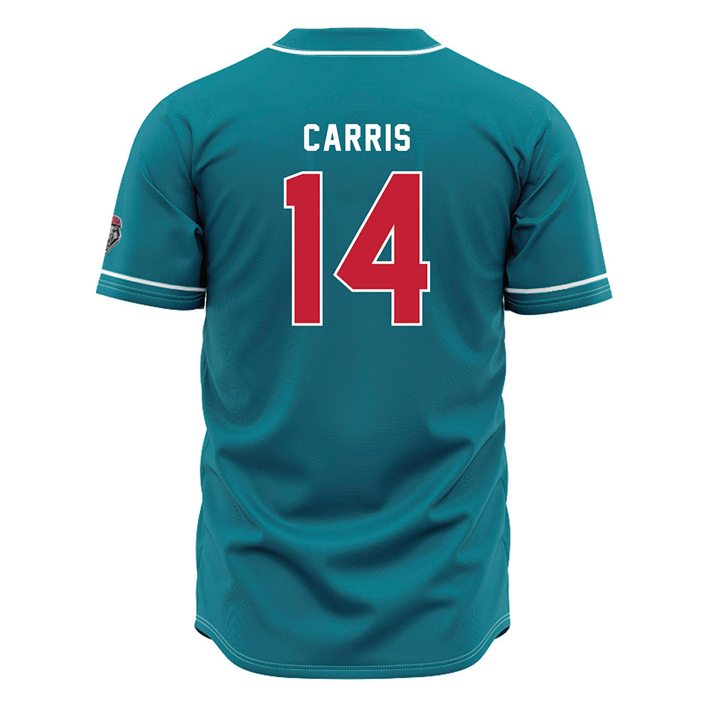 New Mexico - NCAA Baseball : Akili Carris - Blue Jersey-1