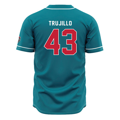 New Mexico - NCAA Baseball : Gene Trujillo - Blue Jersey-1