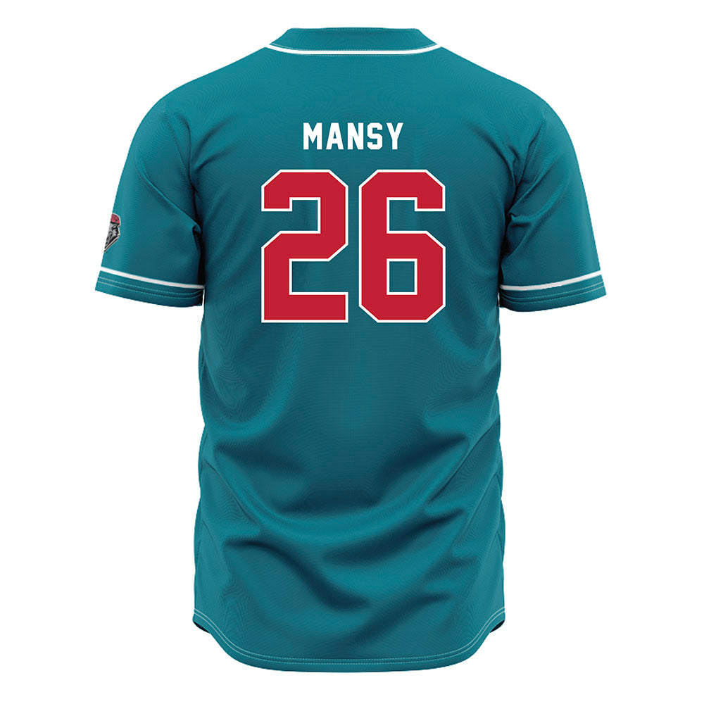 New Mexico - NCAA Baseball : Luke Mansy - Blue Jersey-1