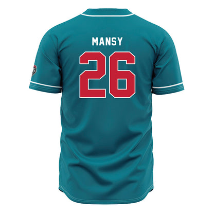 New Mexico - NCAA Baseball : Luke Mansy - Blue Jersey-1