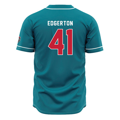 New Mexico - NCAA Baseball : Seth Edgerton - Blue Jersey-1