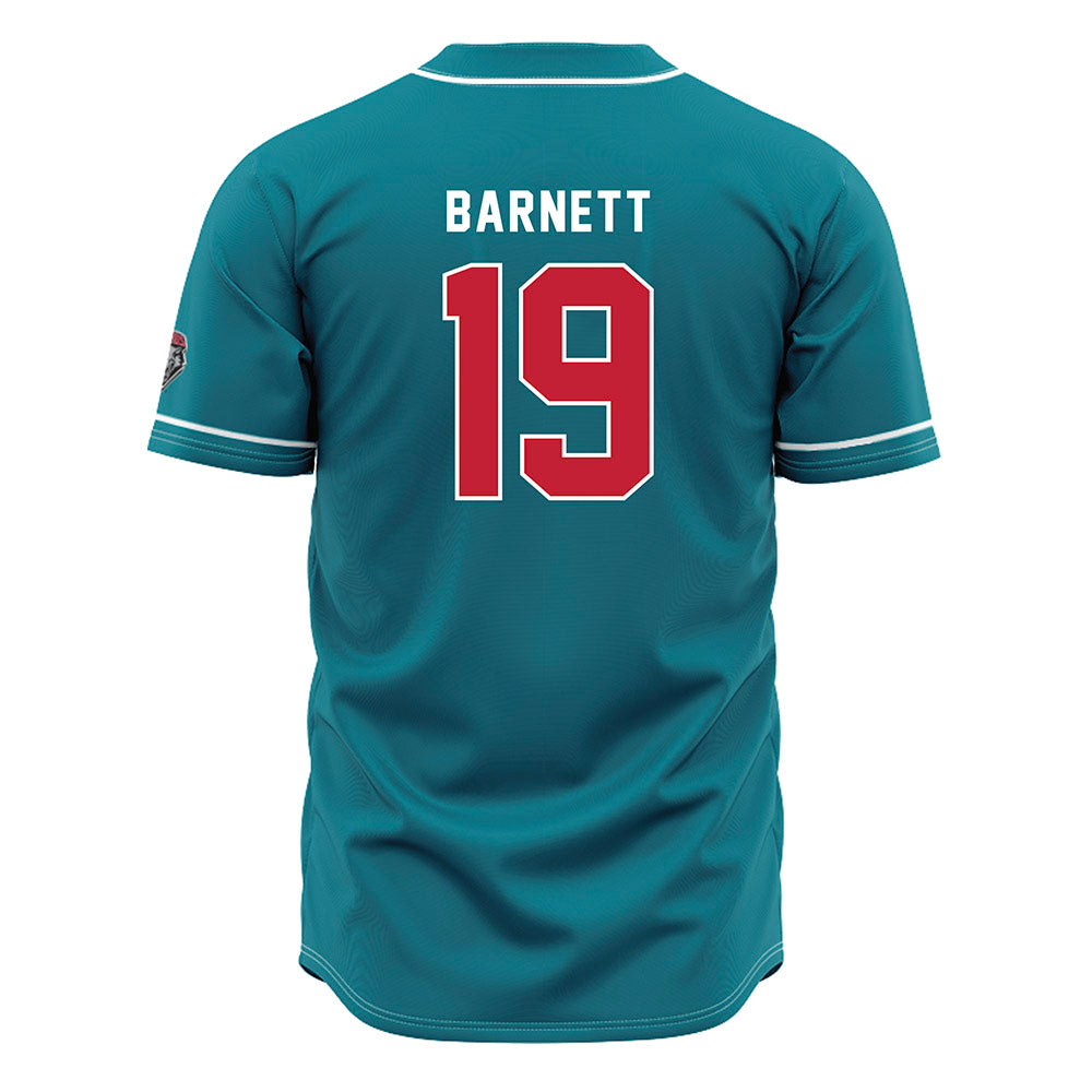 New Mexico - NCAA Baseball : Logan Barnett - Blue Jersey-1