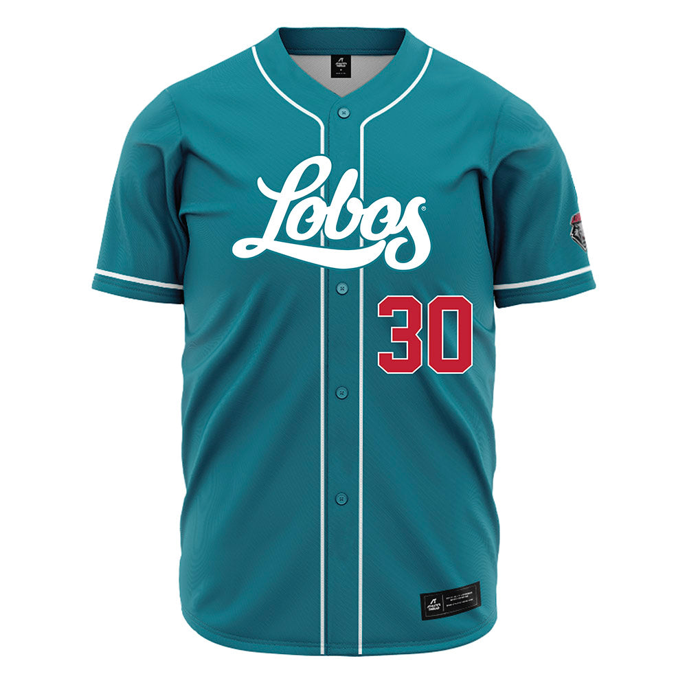 New Mexico - NCAA Baseball : Reed Spenrath - Blue Jersey-0