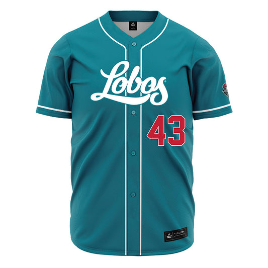 New Mexico - NCAA Baseball : Gene Trujillo - Blue Jersey-0