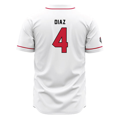 New Mexico - NCAA Baseball : Anthony Diaz - White Jersey-1