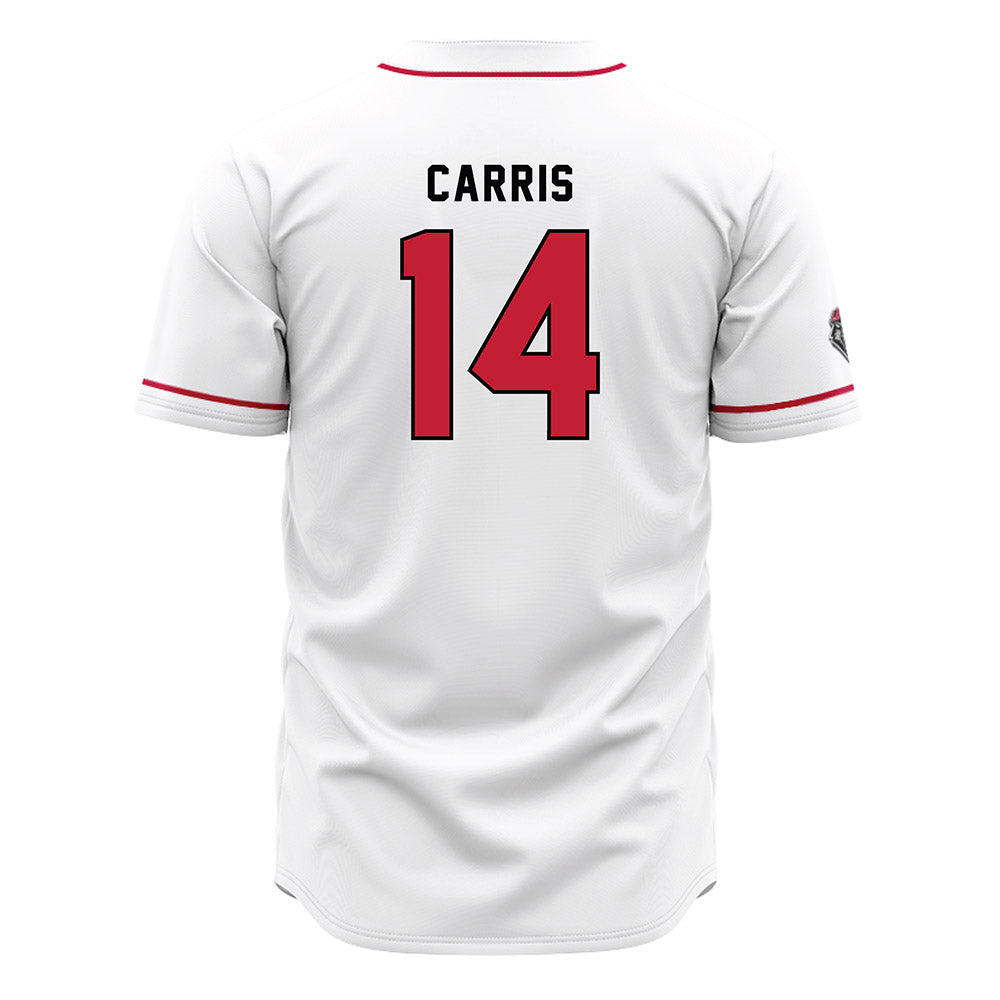New Mexico - NCAA Baseball : Akili Carris - White Jersey-1