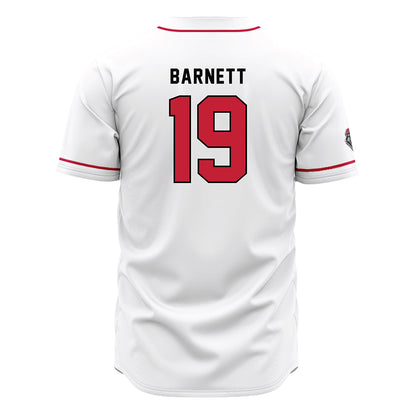 New Mexico - NCAA Baseball : Logan Barnett - White Jersey-1