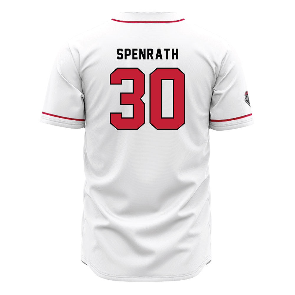 New Mexico - NCAA Baseball : Reed Spenrath - White Jersey-1