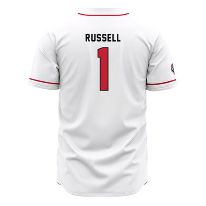 New Mexico - NCAA Baseball : Tristan Russell - White Jersey-1