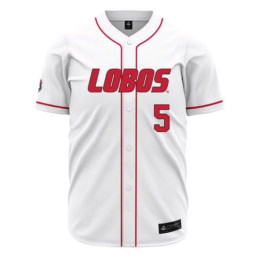 New Mexico - NCAA Baseball : Shane Miller - White Jersey-0