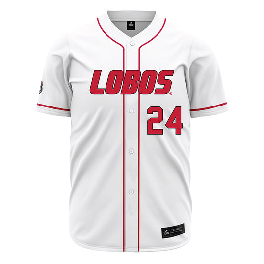 New Mexico - NCAA Baseball : Brodey Williams - White Jersey-0