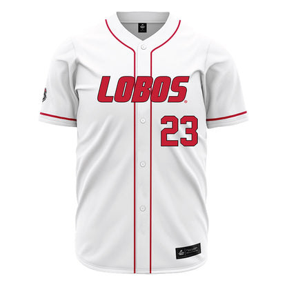 New Mexico - NCAA Baseball : Ty Cunningham - White Jersey-0