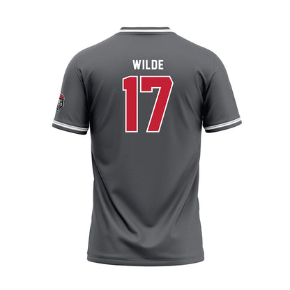 New Mexico - NCAA Softball : Alexa Wilde - Dark Grey Baseball Jersey-1