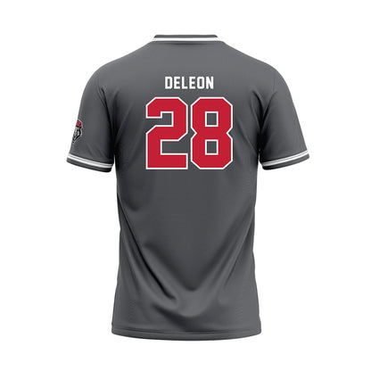 New Mexico - NCAA Softball : Jessica Deleon - Dark Grey Baseball Jersey-1