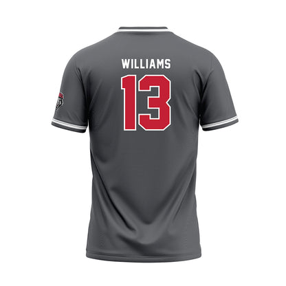 New Mexico - NCAA Softball : Briana Williams - Dark Grey Baseball Jersey-1