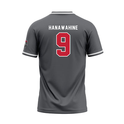 New Mexico - NCAA Softball : Jewels Hanawahine - Dark Grey Baseball Jersey-1