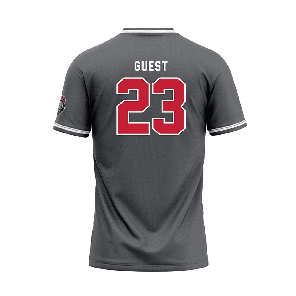 New Mexico - NCAA Softball : McKenna Guest - Dark Grey Baseball Jersey-1