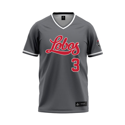 New Mexico - NCAA Softball : Ella Dawson - Dark Grey Baseball Jersey-0