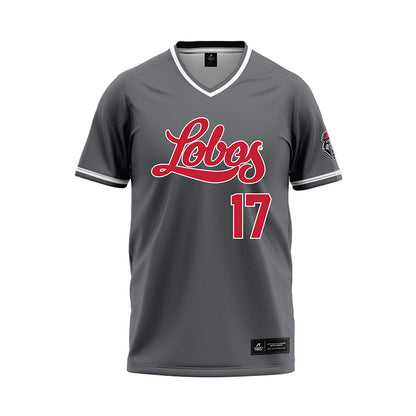 New Mexico - NCAA Softball : Alexa Wilde - Dark Grey Baseball Jersey-0