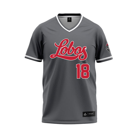 New Mexico - NCAA Softball : Grace Rana - Dark Grey Baseball Jersey-0