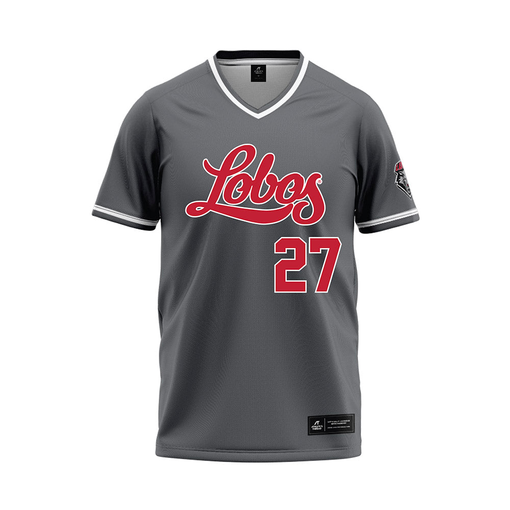 New Mexico - NCAA Softball : Hayden Luderer - Dark Grey Baseball Jersey-0