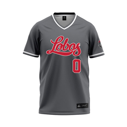 New Mexico - NCAA Softball : DeNae Vasquez-Dickson - Dark Grey Baseball Jersey-0