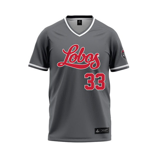 New Mexico - NCAA Softball : Tenzly Martin - Dark Grey Baseball Jersey-0